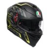 AGV K5 S Tornado Matt Black-Yellow Fluo -Équipement Moto agv k5 s tornado matt black yellow fluo full face integralhelm casque integral kask casco integral 1 15