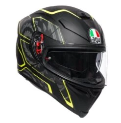 AGV K5 S Tornado Matt Black-Yellow Fluo
