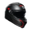 AGV Tourmodular Frequency Matt Gunmetal-Red -Équipement Moto agv tourmodular frequency matt gunmetal red modular helmet klapphelm casque modulaire systeemhelm kask casco modular 1 12