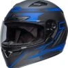 Bell Qualifier DLX Raiser Matte Black/Blue Casque Intégral