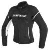 Dainese Air Frame Lady Jacket Black/Black/White -Équipement Moto dainese air frame lady jacket blk wht motorcycle jacket motorradjacke blouson veste motorjas mont chaqueta 1 1