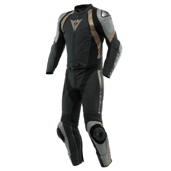 Dainese Avro 4 Leather 2-P Suit Black/Charcoal-Gray/Tibe 3 Dainese Avro 4 Leather 2-P Suit Black/Charcoal-Gray/Tibe