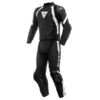 Dainese Avro 4 Leather 2-P Suit Black/White -Équipement Moto dainese avro 4 black white two piece suit 2 teiler overall combinaison 2 pieces traje tulum 1 2