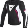 Dainese Avro D2 Tex Jacket Lady Black/White/Fuxia 2 Dainese Avro D2 Tex Jacket Lady Black/White/Fuxia -Équipement Moto dainese avro d2 tex jacket lady blk wht fux motorcycle jacket motorradjacke blouson veste motorjas mont chaqueta 1 1