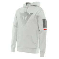 Dainese Fade Hoodie Glacier-Gray/Dark-Gray/Red