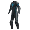 Combinaison Dainese Grobnik Lady 1PC Perf. Black/Anthracite/Teal -Équipement Moto dainese grobnik lady leather 1pc suit perf black anthracite teal one piece suit 1 teiler overall combinaison 1 piece traje tulum 1 1