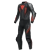 Combinaison Dainese Laguna Seca 5 2PCS Black/Anthracite/Fluo-Red -Équipement Moto dainese laguna seca 5 2pcs leather suit black anthracite fluo red one piece suit 1 teiler overall combinaison 1 piece traje tulum 1 1