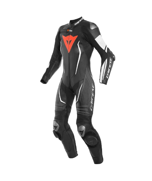 Dainese Misano 2 D-Air Lady Perf. 1-P Suit Black-Black-White 3 Dainese Misano 2 D-Air Lady Perf. 1-P Suit Black-Black-White
