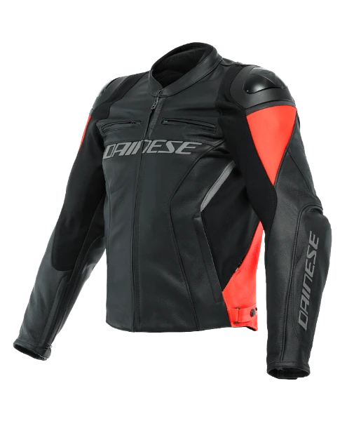 Dainese Racing 4 Leather Jacket Black-Fluo-Red 3 Dainese Racing 4 Leather Jacket Black-Fluo-Red