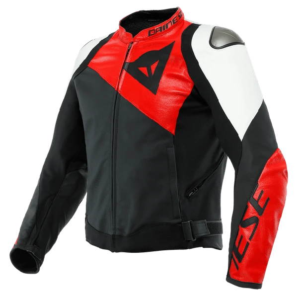 Dainese Sportiva Leather Jacket Black/Lava-Red/White 3 Dainese Sportiva Leather Jacket Black/Lava-Red/White