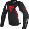 Dainese Avro D2 TEX Jacket BLACK/WHITE/RED -Équipement Moto dainese avro d2 tex jacket 858 1 2