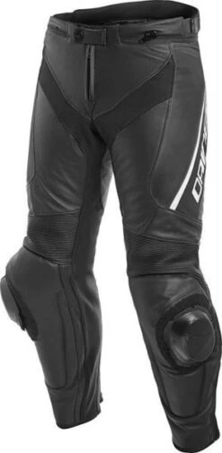 Dainese DELTA 3 Leather Pants BLACK/BLACK/WHITE