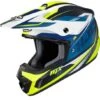 HJC CS-MX II Drift Blue/Yellow MC3HSF 1 HJC CS-MX II Drift Blue/Yellow MC3HSF -Équipement Moto hjc cs mx ii drift blue yellow mc3hsf cross helmet helm casque kask casco 1 1