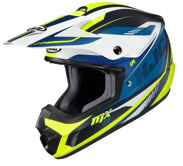 HJC CS-MX II Drift Blue/Yellow MC3HSF 3 HJC CS-MX II Drift Blue/Yellow MC3HSF