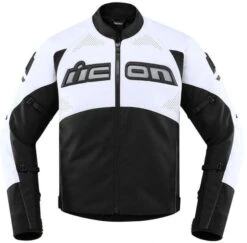 Icon Contra2 Leather Jacket Perf. White