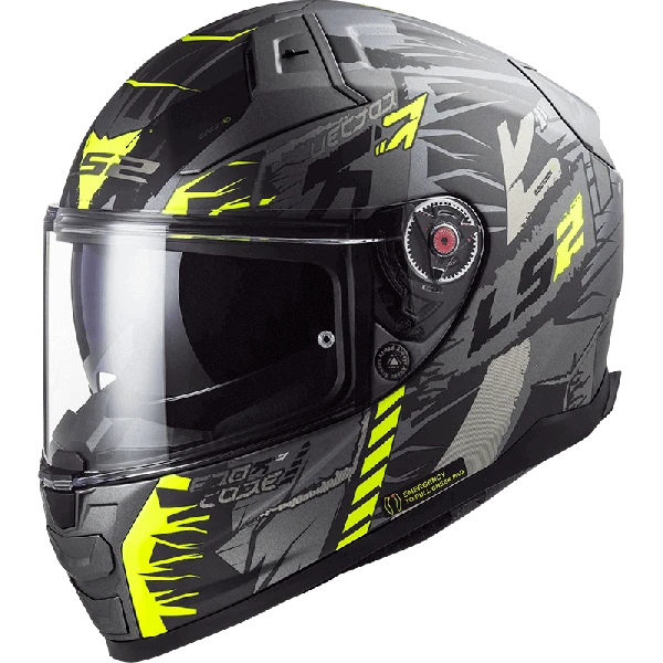 LS2 Vector 2 Techbot Titanium Yellow-06 2 LS2 Vector 2 Techbot Titanium Yellow-06