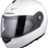 Schuberth C3 Pro Glossy White -Équipement Moto schuberth c3 pro glossy white modular helmet klapphelm casque modulaire systeemhelm kask casco modular 1 4