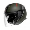 Schuberth M1 Pro Mercury Green-Grey -Équipement Moto schuberth m1 pro mercury green grey open face helmet helm casque jet kask casco abierto 1 1