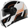 Schuberth C5 Master White-Orange 1 Schuberth C5 Master White-Orange -Équipement Moto schuberth c5 master white orange 213 modular helmet klapphelm casque modulaire systeemhelm kask casco modular 1