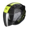 Scorpion EXO-230 Condor Black-Neon Yellow -Équipement Moto scorpion exo 230 condor black yellow open face helmet helm casque jet kask casco abierto 1 2