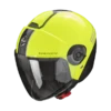 Scorpion EXO-City 2 Carbo Neon Yellow-Black -Équipement Moto scorpion exo city 2 carbo yellow black open face helmet helm casque jet kask casco abierto 1 2