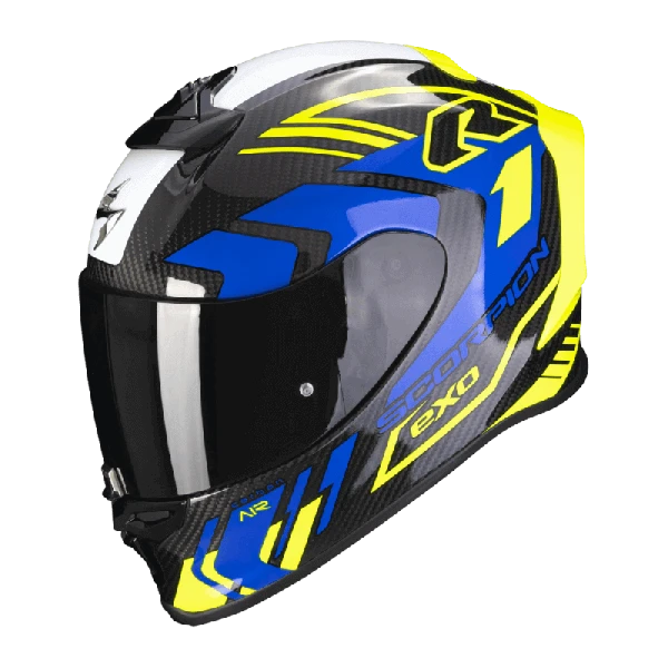 Scorpion EXO-R1 EVO CARBON AIR SUPRA Yellow 3 Scorpion EXO-R1 EVO CARBON AIR SUPRA Yellow