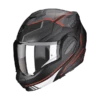 Scorpion EXO-TECH EVO ANIMO Matt Black-Red -Équipement Moto scorpion exo tech evo animo black red modular helmet klapphelm casque modulaire systeemhelm kask casco modular 1 3