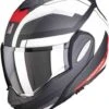 Scorpion EXO-TECH TRAP Matt Black-Red-White -Équipement Moto scorpion exo tech trap matt black red white modular helm casque kask casco 1 1