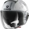 Shark SHARK NANO TRIBUTE RM White Silver Silver 2 Shark SHARK NANO TRIBUTE RM White Silver Silver -Équipement Moto shark nano tribute rm wss white silver silver jet helmet helm casque kask casco 1 4
