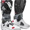 Sidi Crossfire 3 SRS White-Grey-Black -Équipement Moto sidi crossfire 3 srs white grey black motorcycle boots motorradstiefel motorlaarzen bottes botas botlar 1 1